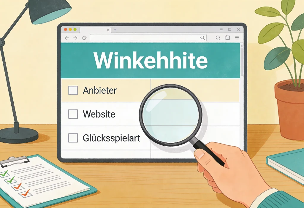 Checkliste zur Prüfung von Anbieter, Website und Glücksspielart